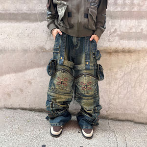 DiZNEW Bolsillos utilitarios a medida y Sistema de Correa Diseñado Estilo urbano funcional Ropa de moda Jeans Fabricante Jeans para hombres - Product Image 2