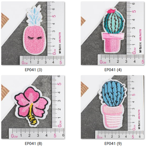 Fabrieksprijs Borduurwerk <span class=keywords><strong>Patch</strong></span> Kledingstuk Cartoon Bloem Borduurwerk Patches Ijzer-Op Geborduurde Patches - Product Image 6