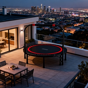 Trampoline rond de qualité supérieure pour la cour avec filet de sécurité et échelle assortie pour un accès <span class=keywords><strong>facile</strong></span> - Product Image 5