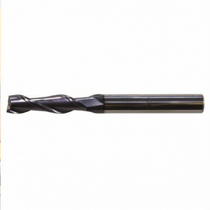 Fraise à queue en carbure monobloc Ttake, hélice 30 degrés, 2 dents, revêtement Nano TiAlN, série longue, pour usinage des métaux - Product Image 2