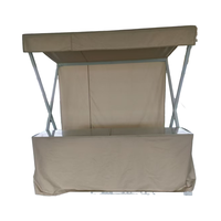 Tables détachables en acier au design moderne pour hôtels et l'extérieur Matériau en fer avec emballage spécial pour l'aménagement de stands à l'extérieur