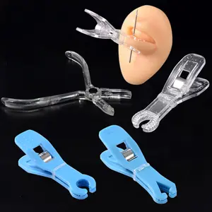 1pcs Acrylic Sterilized Piercing Clamp Body Forceps Clamp Plier Ear Lip Navel Nose Round Triangle Profession Piercing Tools Kit