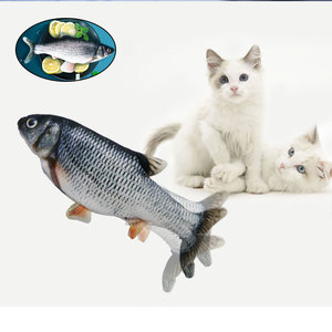 Juguete interactivo para gato, hierba gatera eléctrica con Usb, pez de baile, juguete para gato - Product Image 4