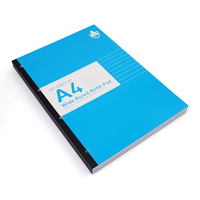 Carnet A4 à spirales perforées à 4 trous, grand format, ligné, pour l'école