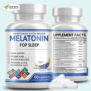 OEM uyku hapları iyi uyku için Melatonin sakızlı <span class=keywords><strong>Vitamin</strong></span> <span class=keywords><strong>B6</strong></span> Tablet Melatonin kapsül - Product Image 1