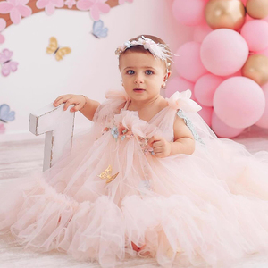 Vestiti per bambini all'ingrosso festa di compleanno del bambino di nuovo Costume da <span class=keywords><strong>farfalla</strong></span> del bambino fiori di nozze delle ragazze festa per il <span class=keywords><strong>vestito</strong></span> delle ragazze - Product Image 5