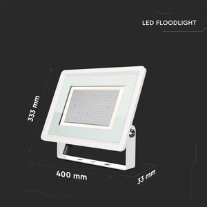 Faro 200W LED-schijnwerper 17600lm IP65 Slank 400x333x33mm Witte behuizing 6400K Kleurtemperatuur SKU-6736 5 jaar Warm Wit - Product Image 2