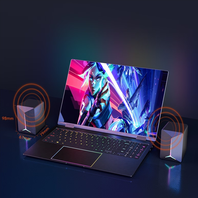 Mini RGB Cool Computer 2.0 Game Speaker Notebook Desktop Stereo Sound Home Office USB Wired Audio