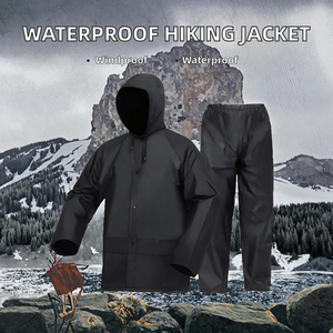 Wholesale Men's and Women's Casual <b>Waterproof</b> Breathable Zipper Polyester Hiking Windproof Softshell Outdoor Rain <b>Jacket</b> - Product Image 2