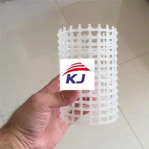 Continuous production PE HDPE plastic hard mesh pipe tube/ Sewage treatment biological packing net mesh tube extruder machine