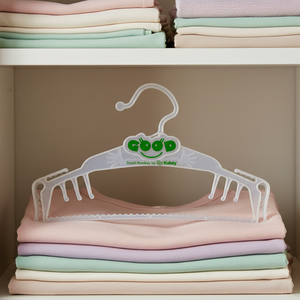 <span class=keywords><strong>Promo</strong></span> Cintres multifonctionnels transparents en plastique avec logo personnalisé pour manteaux, jupes, pantalons, jeans, costumes pour enfants - Product Image 1