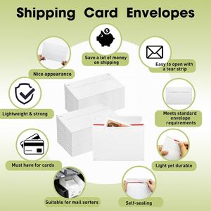 Enveloppes d'expédition pour cartes à collectionner personnalisées de 7 x 4,35 pouces, enveloppes d'expédition autocollantes, adaptées aux protège-cartes rigides pour cartes sportives - Product Image 5