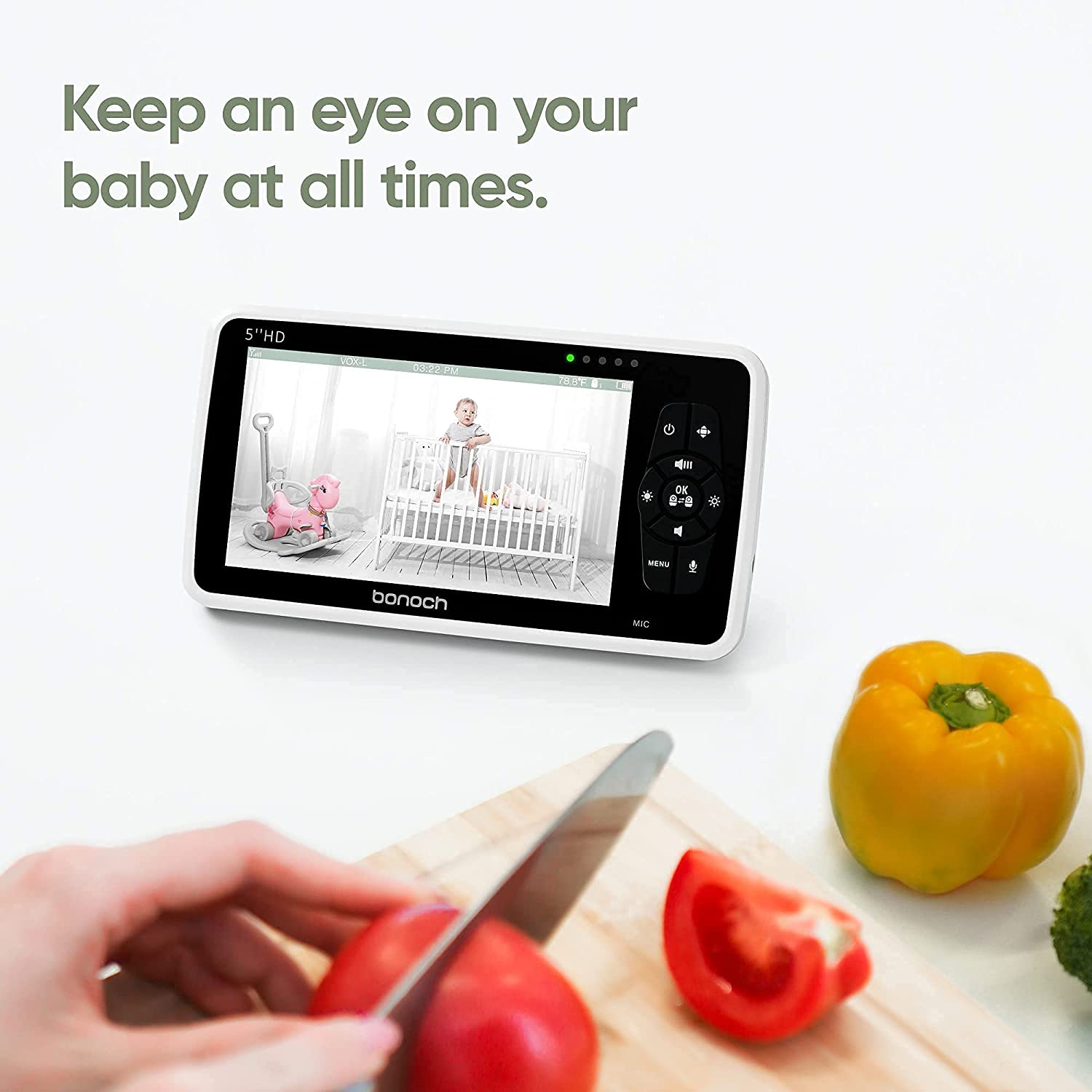 5 inch HD hot selling good quality smartree baby monitor camera