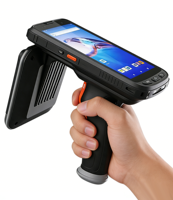 Lecteur RFID portable Android à prix abordable, longue portée 5G IP65 pour entrepôt, capacité de lecture d'étiquettes UHF
