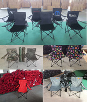 Fauteuil de plage pliant en métal portable d'extérieur, léger, pour camping, voyage et pêche, avec logo personnalisé, vente en gros usine