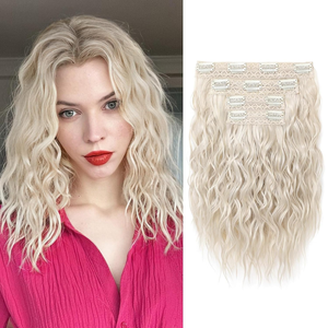 Extensions <span class=keywords><strong>de</strong></span> <span class=keywords><strong>cheveux</strong></span> naturels à clipser en une seule pièce, sans salon nécessaire, extensions <span class=keywords><strong>de</strong></span> <span class=keywords><strong>cheveux</strong></span> pour la moitié <span class=keywords><strong>de</strong></span> la tête, faciles à poser soi-même pour usage domestique - Product Image 3