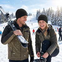 Bonnet thermique polaire d'hiver coupe-vent pour le cyclisme, le ski, la course à pied, les sports de plein air, sous-casque homme femme