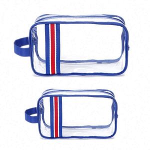 Échantillon Gratuit 2023 – Trousse de Maquillage Transparente pour Femme, Sacs de Voyage pour Articles de Toilette, Sac Cosmétique Transparent BSCI pour Fille - Product Image 3