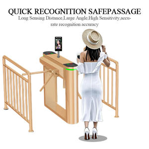 Tourniquets de reconnaissance de température intelligents manuels, pont de porte, tourniquet de sécurité à trois rouleaux utilisé pour la vérification des billets scéniques - Product Image 5