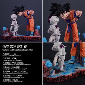 ลูกบอล PVC แอคชั่นฟิกเกอร์ goku กับ frisa crosseye โมเดลของเล่นการ์ตูนซุนวูคองทำด้วยมือ - Product Image 5