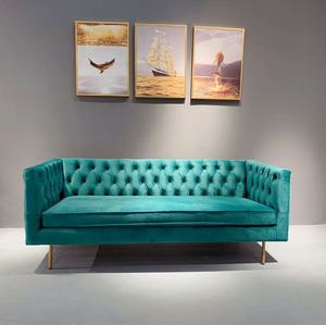 कस्टम अमेरिकी टक्सेडो गहरी सीट सोफे कमरे में रहने वाले <span class=keywords><strong>soho</strong></span> गुच्छेदार कपड़े मखमल सोफे मखमल गुच्छेदार सोफे सोफे - Product Image 2