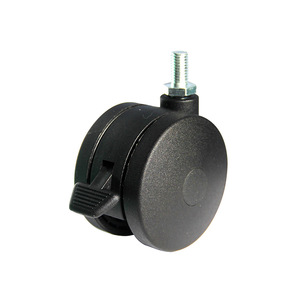 75 Nylon Double-<b>Wheel</b> 3-inch 4-inch Machinery Foot <b>Wheels</b>, Double-<b>Wheel</b> With Brake Base Plate Foot <b>Wheels</b>, Nylon Swivel <b>Wheels</b> - Product Image 4