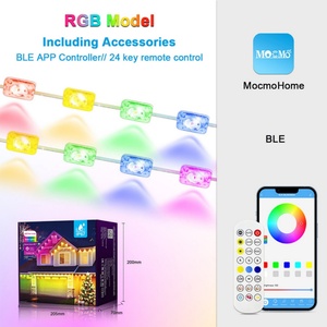 ไฟ LED คริสต์มาสคุณภาพสูง 15 เมตร ควบคุมผ่านแอพ DC24V RGB RGBW แหล่งกำเนิดแสงแบบถอดได้ สำหรับตกแต่งอาคารภายนอก - Product Image 5