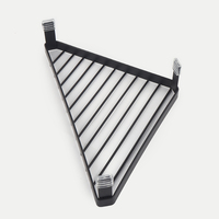 Nouveautés Support métallique triangulaire pour la cuisine Support de casserole anti-brûlure Tapis de table mural Tapis de rangement d'angle pour la salle de bain