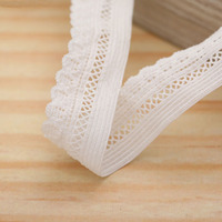 Vente en gros d'accessoires de vêtements maille dentelle décor élastique sangle bande extensible ruban pour vêtements robe couture bricolage