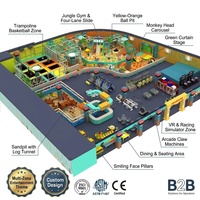 Equipo de Centro de Entretenimiento Familiar Comercial Directo de Fábrica: Trampolín, Gimnasio de Jungla, Piscina de Bolas, VR Racing, Arenero, Escenario
