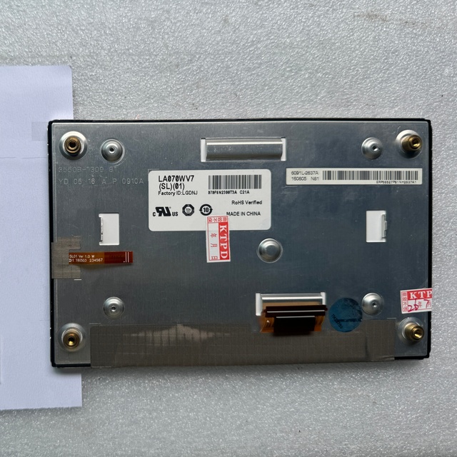 LA070WV7(SL)(01) Original 7-inch 800 * 480 WVGA IPS car central control navigation industrial LCD display module in stock