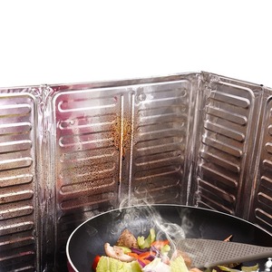 <span class=keywords><strong>Protection</strong></span> anti-éclaboussures pliable en aluminium, panneau isolant thermique pour cuisinière à gaz, <span class=keywords><strong>protection</strong></span> de cuisine - Product Image 1