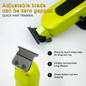 Recortadora eléctrica OEM ajustable <span class=keywords><strong>DLC</strong></span> Blade Zero Gap para hombre, recortadora de pelo inalámbrica para barbería, peluquería - Product Image 3