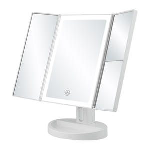Venta Directa de Fábrica, Nuevo Producto, Barra de Luz LED, Espejo de Maquillaje Tríptico de Plástico con Luces de Aumento 2/3/10X - Product Image 1
