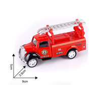 Camion de pompiers en métal moulé sous pression QS Custom Alloy, modèle réduit 1:55, multi-styles, fonction de recul, jouet pour enfants, boîte de présentation, cadeau