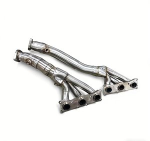 Collecteur d'échappement en acier inoxydable et tuyau d'échappement sans catalyseur pour BMW Série 5 E60 N52 2.5/3.0 2003-2009 Haute performance - Product Image 6
