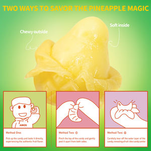 ลูกอมอมอส พีลเลอร์ซ รสสับปะรดแบบปอกเปลือก ลูกอมกัมมี่รสต้นตำรับ - Product Image 4