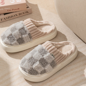 2025 nueva llegada acogedor invierno interior hogar niños hombres fondo grueso <span class=keywords><strong>Zapatillas</strong></span> de casa para mujeres - Product Image 5