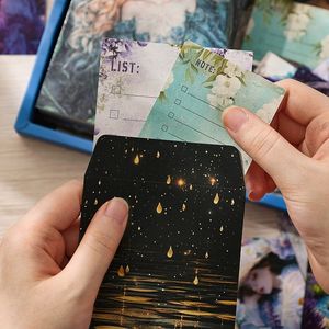 Ensemble de papeterie rétro « Années poétiques », carnet de comptes, papier rétro DIY, <span class=keywords><strong>annuaire</strong></span> manuscrit, carnet fait main, coffret cadeau - Product Image 3