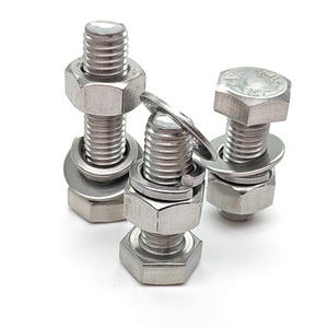 สลักเกลียวหัวหกเหลี่ยมสแตนเลส 70 ตัวพร้อมน็อตและ - Product Image 4