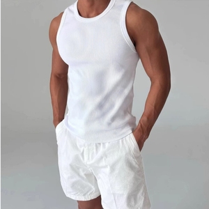 <span class=keywords><strong>Canotta</strong></span> Sportiva da <span class=keywords><strong>Uomo</strong></span> Personalizzata all'Ingrosso, Maglietta Senza Maniche OEM per Palestra, Fitness, Corsa, Allenamento, Atletica e Bodybuilding - Product Image 4