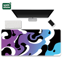 Tapis de souris liquide fluide pour jeux Vente directe d'usine Modèle de jeu Tapis de souris abstrait personnalisé Tapis de souris Strata Grand tapis de bureau fluide