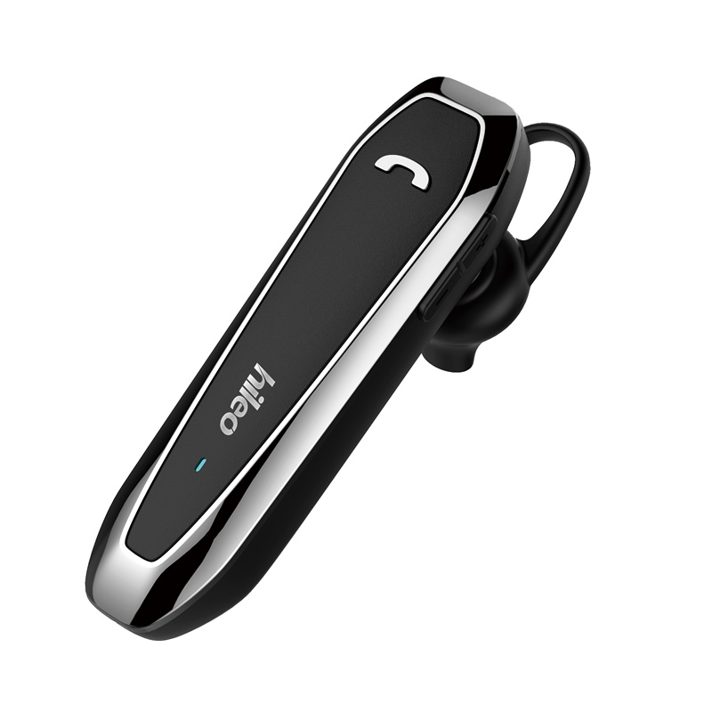 DOMIKIT V5.2 Draadloze Bluetooth-headset met geïntegreerde microfoon, 360° oorhaak, 20 uur speeltijd, mono-hoofdtelefoon voor iPhone, Android, pc, 70 mAh batterij
