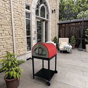 KU-017W Kings Union Forno a Legna e Carbone per Barbecue e <span class=keywords><strong>Pizza</strong></span> con Carrello per Feste e Campeggio (J) - Product Image 6