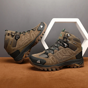 Men's High <b>Top</b> Winter Hiking Boots Suede Warm Non-Slip Outdoor Trekking Casual Sports Shoes - Product Image 2