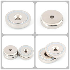 Imán de Neodimio Industrial Permanente de Alta Resistencia Maxwell, Grado N35, Recubierto de Níquel con Orificio Recto - Product Image 3