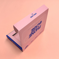 Cajas de Empaque Vacías de Papel Corrugado Biodegradable y Reciclable en Color Rosa con Logotipo Personalizado para Fundas de Teléfono con Inserto de Papel