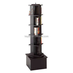 <span class=keywords><strong>Présentoir</strong></span> de <span class=keywords><strong>livre</strong></span> rotatif en bois sur pied de <span class=keywords><strong>bibliothèque</strong></span> de magasin de détail personnalisé - Product Image 3