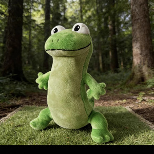 Al por mayor Colgante de peluche de lagarto con lengua fuera, con cara peculiar, creativo y feo, tipo camaleón Velboa, llavero para bolso de malla, para juegos - Product Image 5