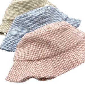 Chapeau seau unisexe en tweed pour femmes chapeau seau logo personnalisé pêcheur pêche en plein air hiver - Product Image 1